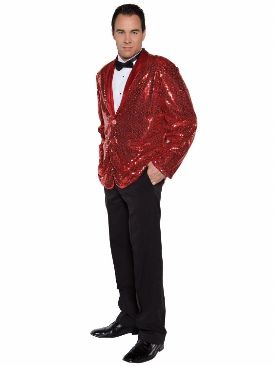 Red Sequin Jacket Adult XXL