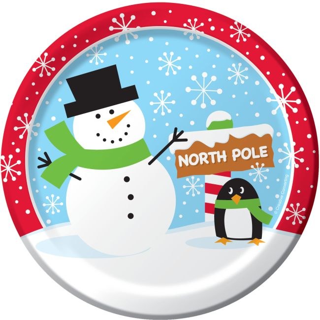 Jolly Characters ~ 8 Pack/7" Plates