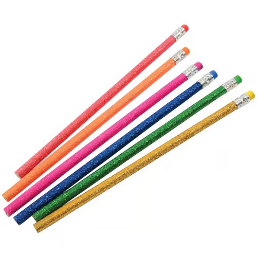 Pencils Glitter 12pk