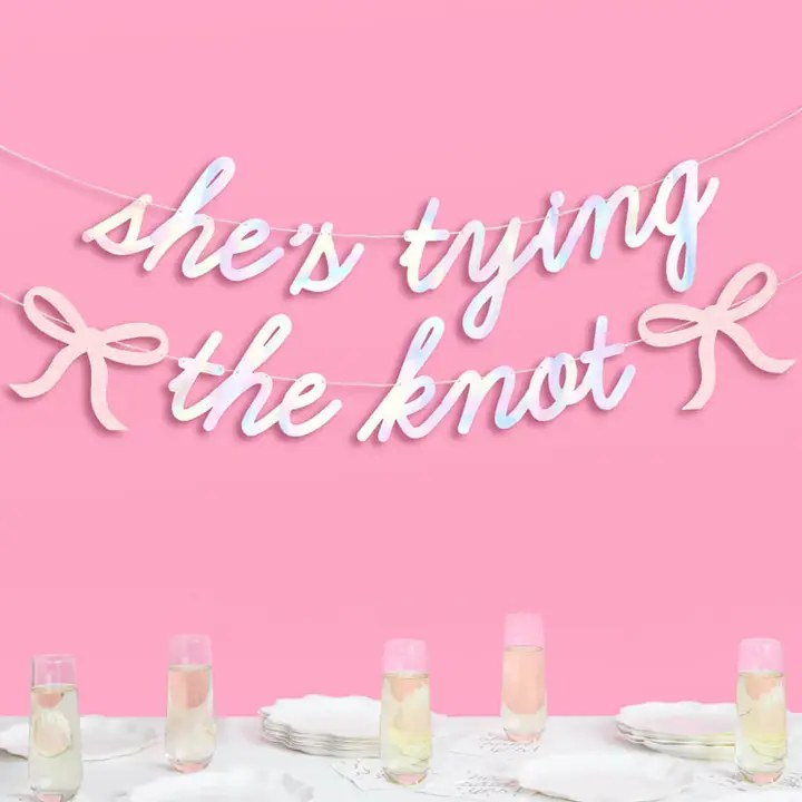 Banner She's Tying The Knot