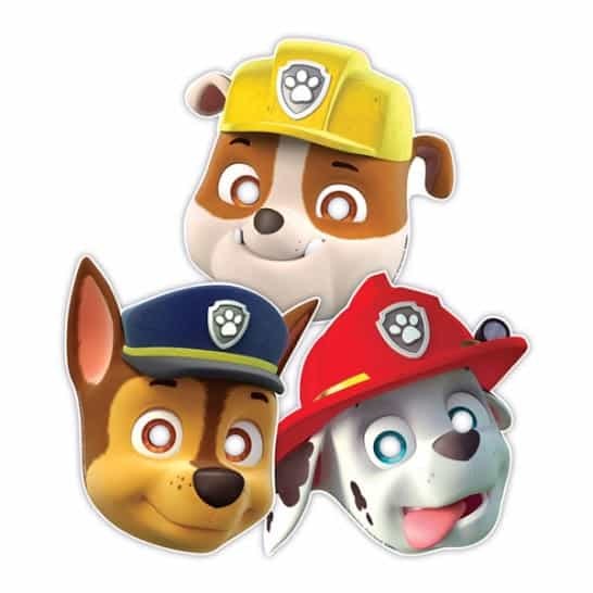 Paw Patrol Masks Paper - Champion Party Supply