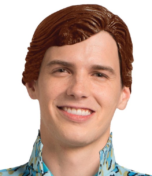 Rubber Ken Barbie Wig ~ Brown - Champion Party Supply