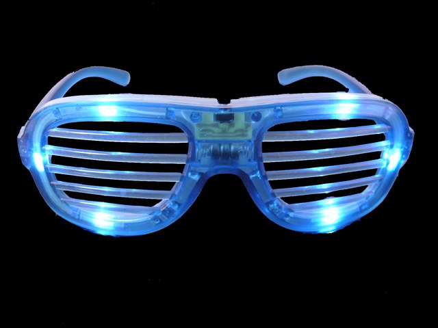 Glasses Shutter LED Blue
