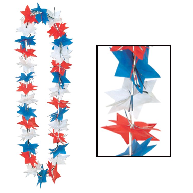 Leis Patriotic Red/White/Blue