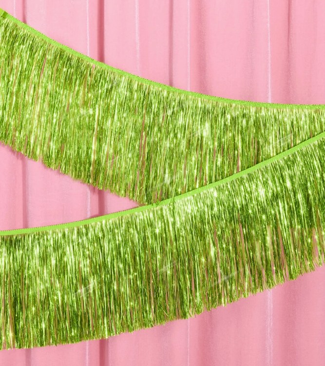 Fringe Banner Lime Green 4ft