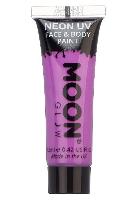 Moon Glow Neon UV Face &amp; Body Paint Purple