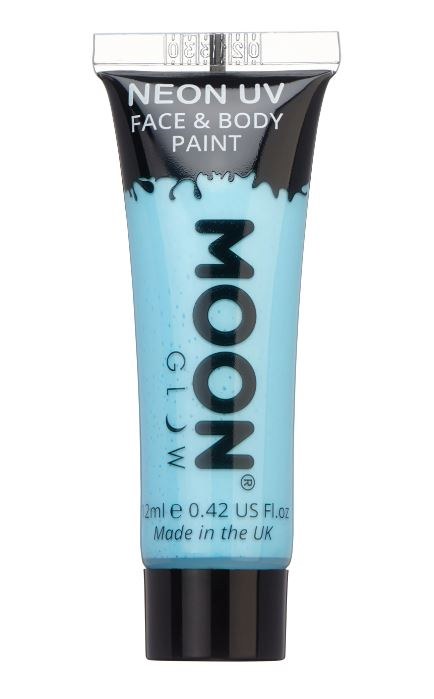 Moon Glow Neon UV Face &amp; Body Paint Pastel Blue