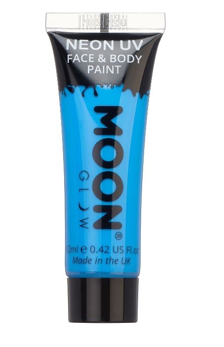 Moon Glow Neon UV Face &amp; Body Paint Blue