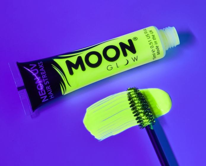 Moon Glow Neon UV Hair Streak Yellow