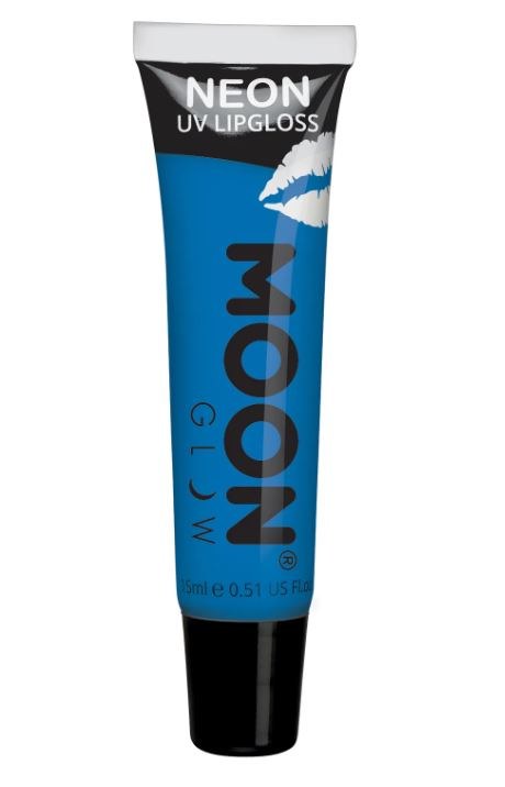 Moon Glow Neon UV Lip Gloss Blue