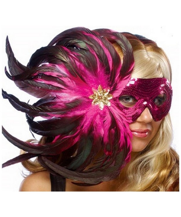 Mask Feather Pink