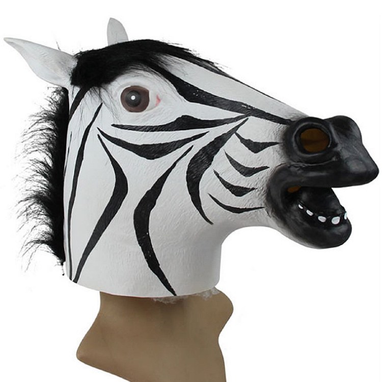 Zebra Vinyl Overhead Mask