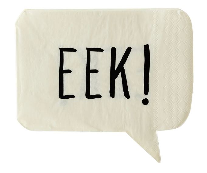 EEK! Shaped Dinner Npkns 24ct