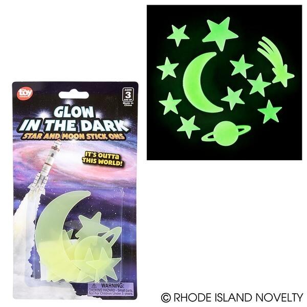 Moon &amp; Star Glow Stick Ons