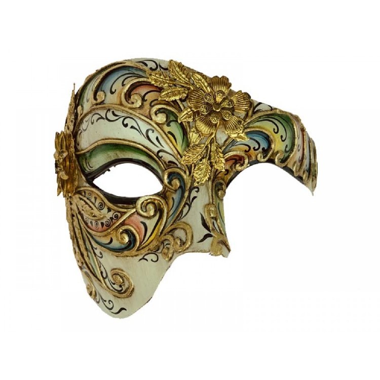 Mask Venetian Phantom of the Opera Green
