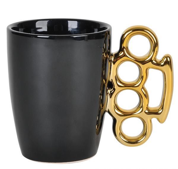 Mug Brass Knuckles Black/Gold