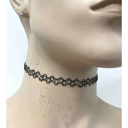 Choker Lace Blk Set