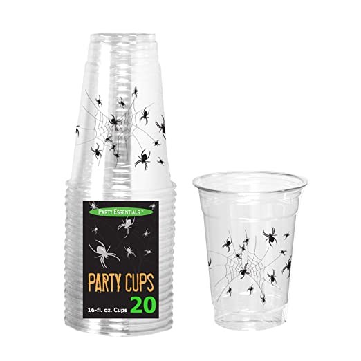Spiderweb 16oz. Party Cups ~ 20 Pack