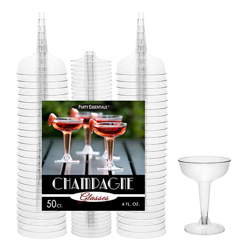 Champagne Glasses 4oz 50ct
