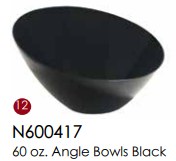 Bowl Angle 60oz Blk