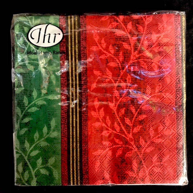 Noblesse Red &amp; Green Lunch Napkins