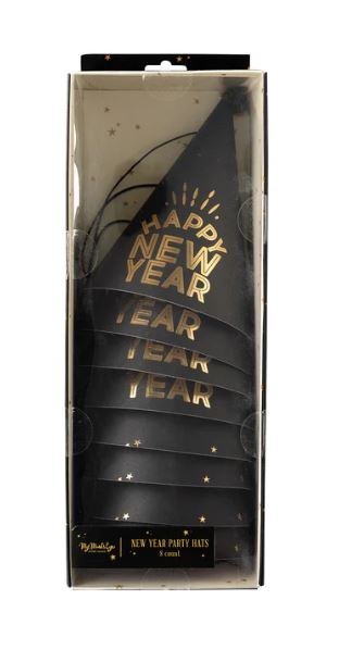New Year Party Hat 8ct