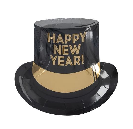 HNY Hat Shaped Paper Plates