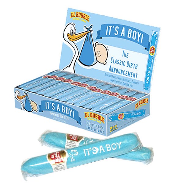 It's A Boy Bubblegum Cigar