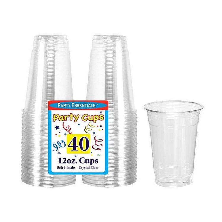 Party Cups 12oz 40ct Clear