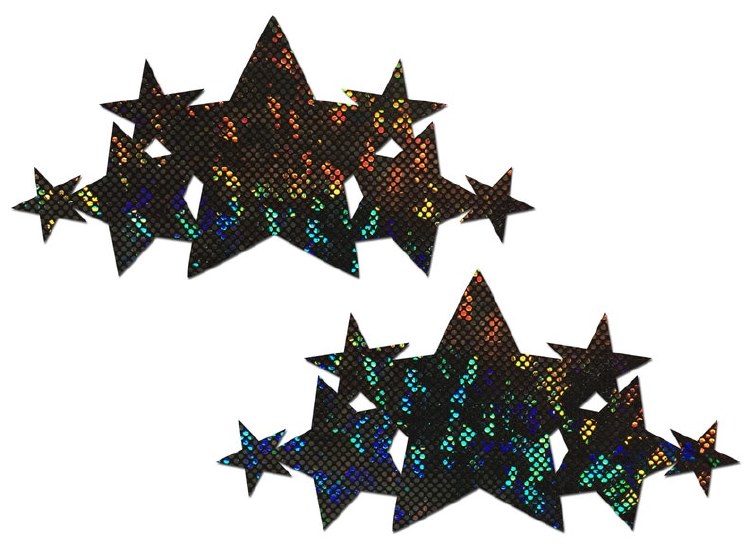Pastease Demi Black Star Breast Cover Pasties
