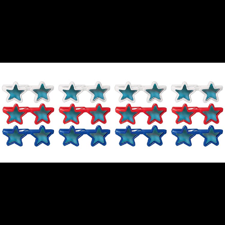 Patriotic Star Sunglasses 12ct