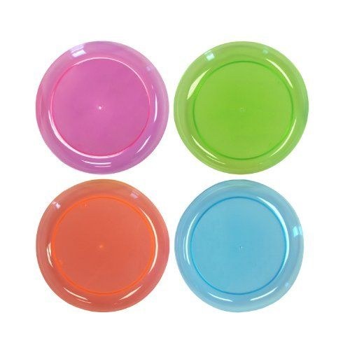 Plates Party 6in Brights 40ct