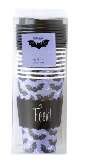 Eeek! Bat To-Go Cups 8ct