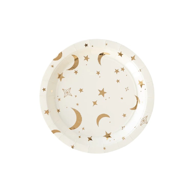 Celestial 9in. Paper Plates • 8 Pack