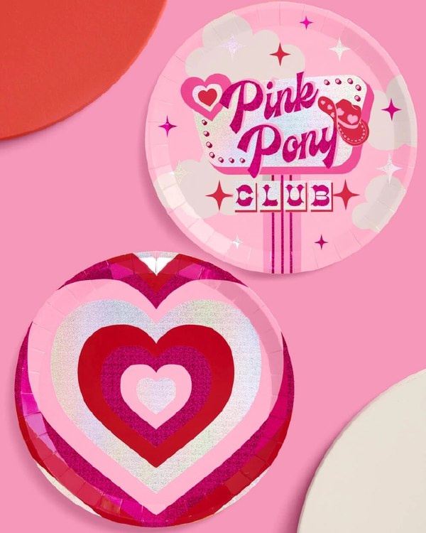 Pink Pony 9" Plates 25ct