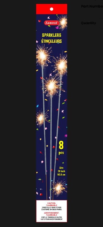 Sparklers 20" 8pk