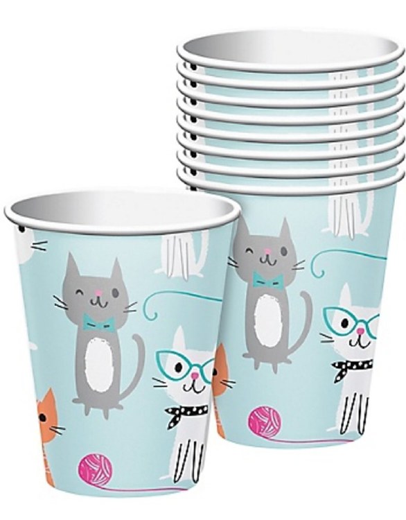 Purr-Fect Party 9oz Paper Cups 16ct