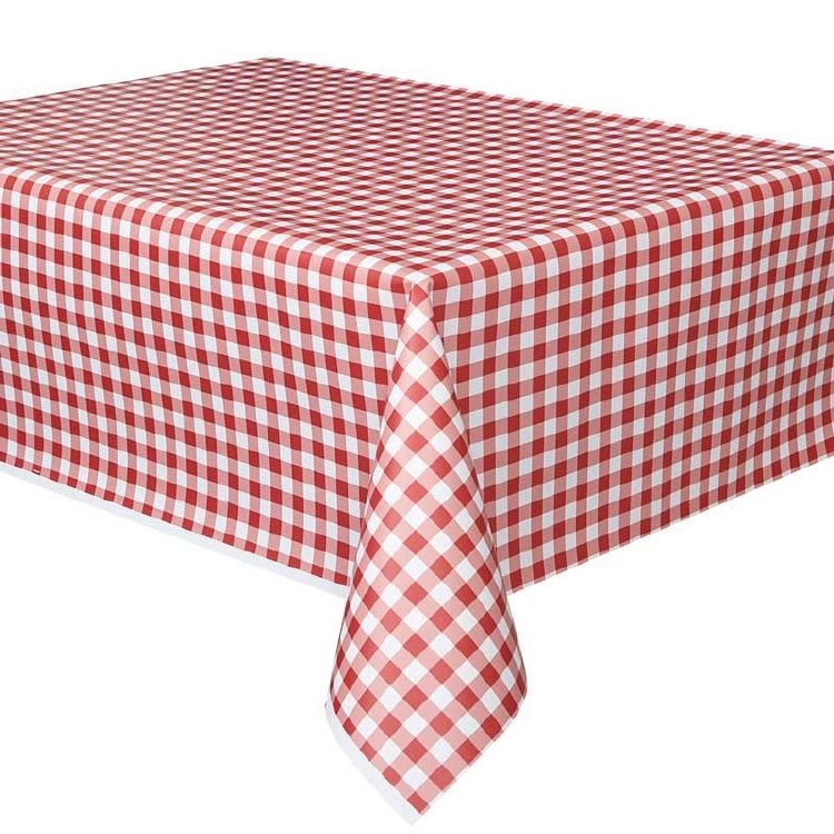 Red Gingham Tablecover 54x108in
