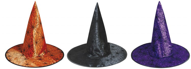 Hat Witch Spider Web Assorted