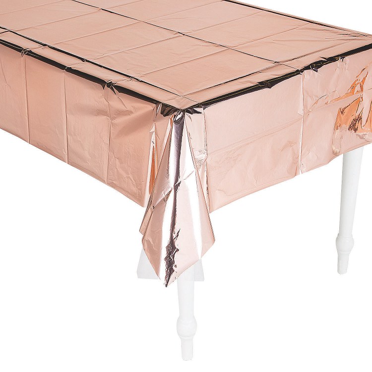 Rose Gold Metallic Tablecover