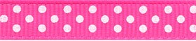 Ribbon Pink/White 3/8in x 3yd