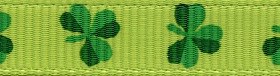 Ribbon Shamrock 3/8inch x 3yd