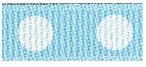 Ribbon Lt Blue/Wht 3/8in x 3yd