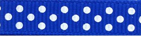 Ribbon Blue/White 3/8in x 3yd