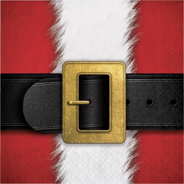 Santa's Suit Lunch Napkins ~ 16 Pack