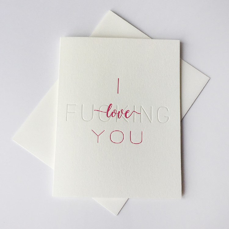 Card I F*cking Love You
