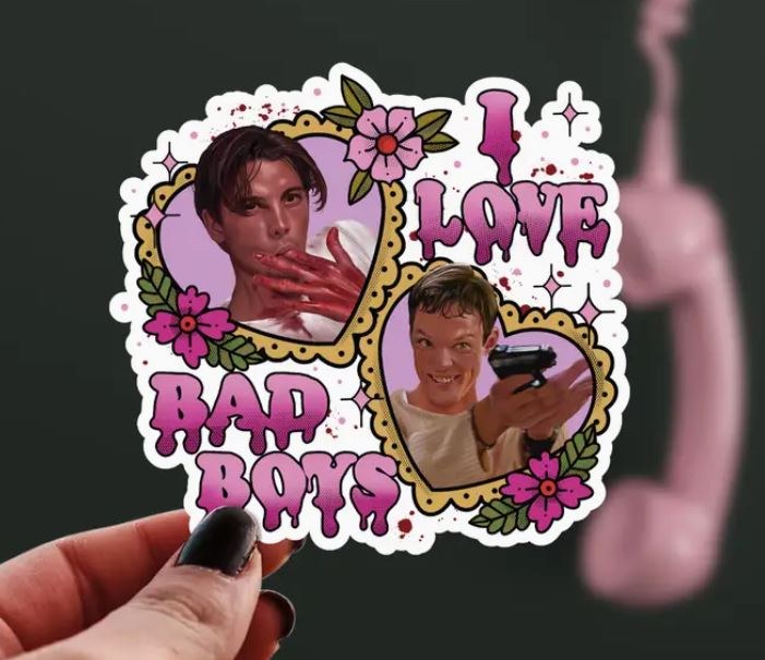 Sticker Scream I Love Bad Boys