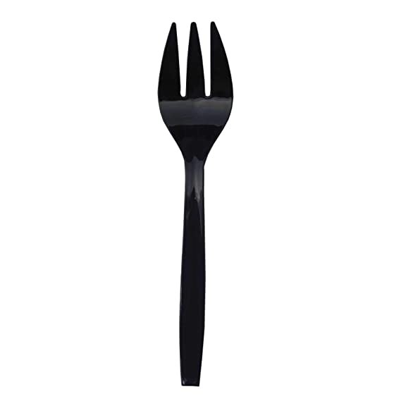 Serving Fork 9in Black 12pk