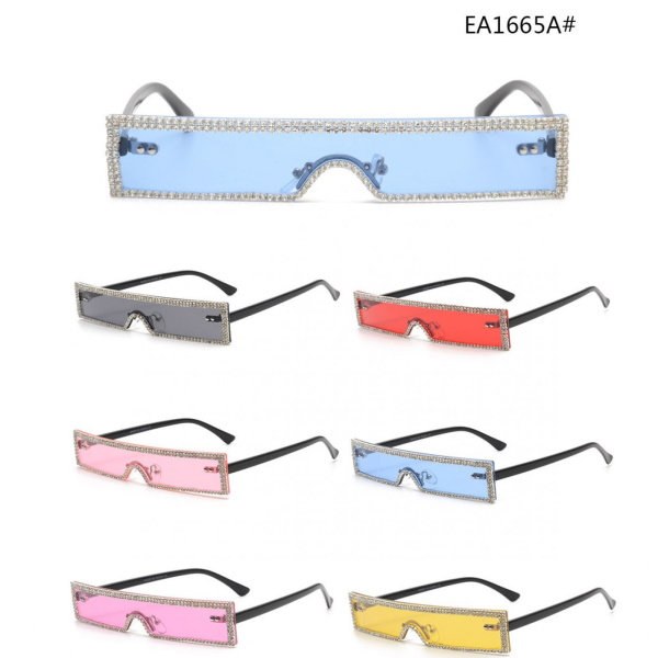 Sunglasses Shield Rhinestone