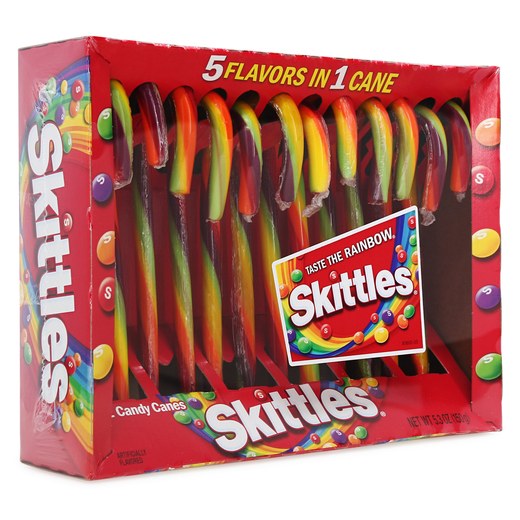 Skittles Candy Canes